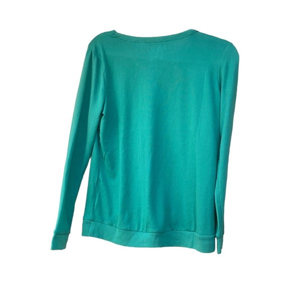 Muk Luks Woman's Green Pullover Sleep Top Size Small New - Picture 2 of 7